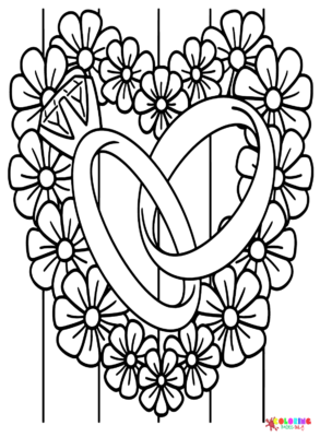 Wedding Ring Coloring Pages Printable for Free Download