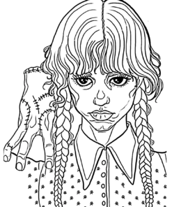 Wednesday Coloring Pages Printable for Free Download