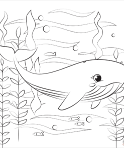 Whale Coloring Pages Printable for Free Download