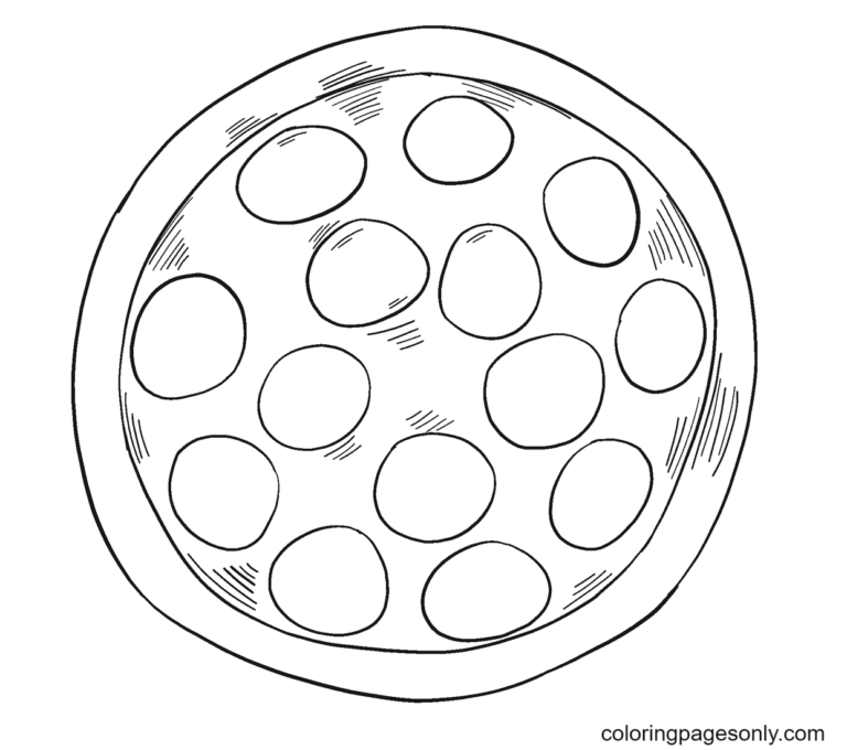 Pizza Coloring Pages Printable for Free Download