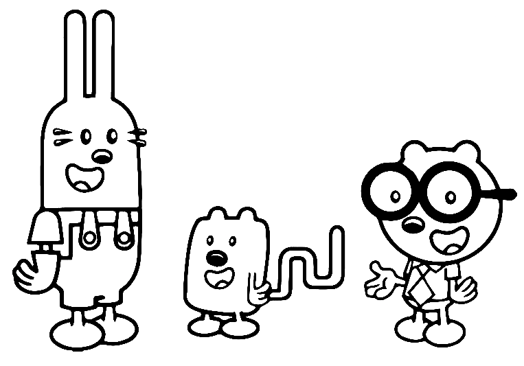 wow wow wubbzy coloring pages