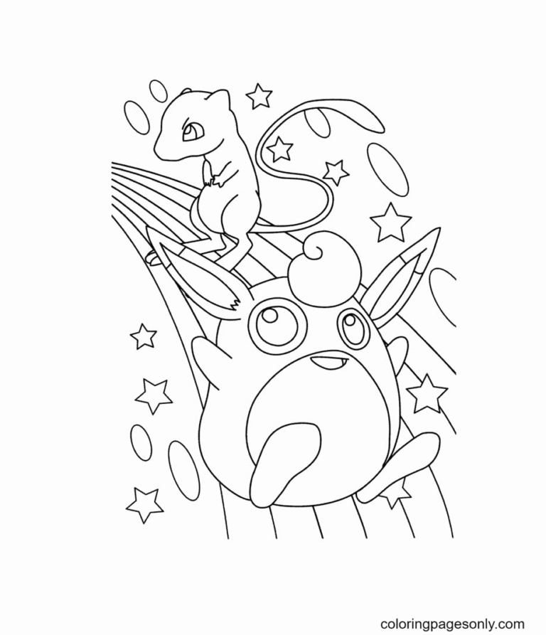 Mew Coloring Pages Printable for Free Download