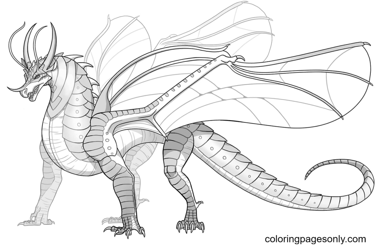 Wings Of Fire Coloring Pages Printable for Free Download