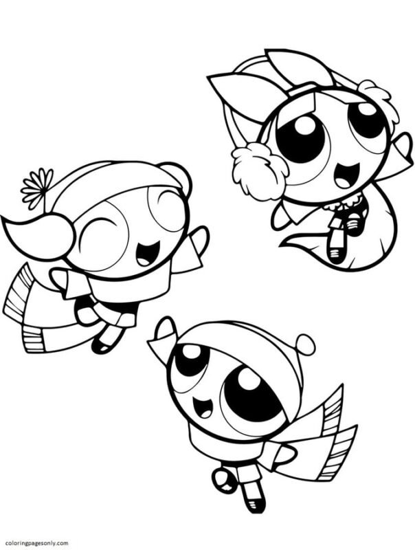 Powerpuff Girls Coloring Pages Printable for Free Download