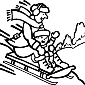 Winter Sports Coloring Pages Printable for Free Download