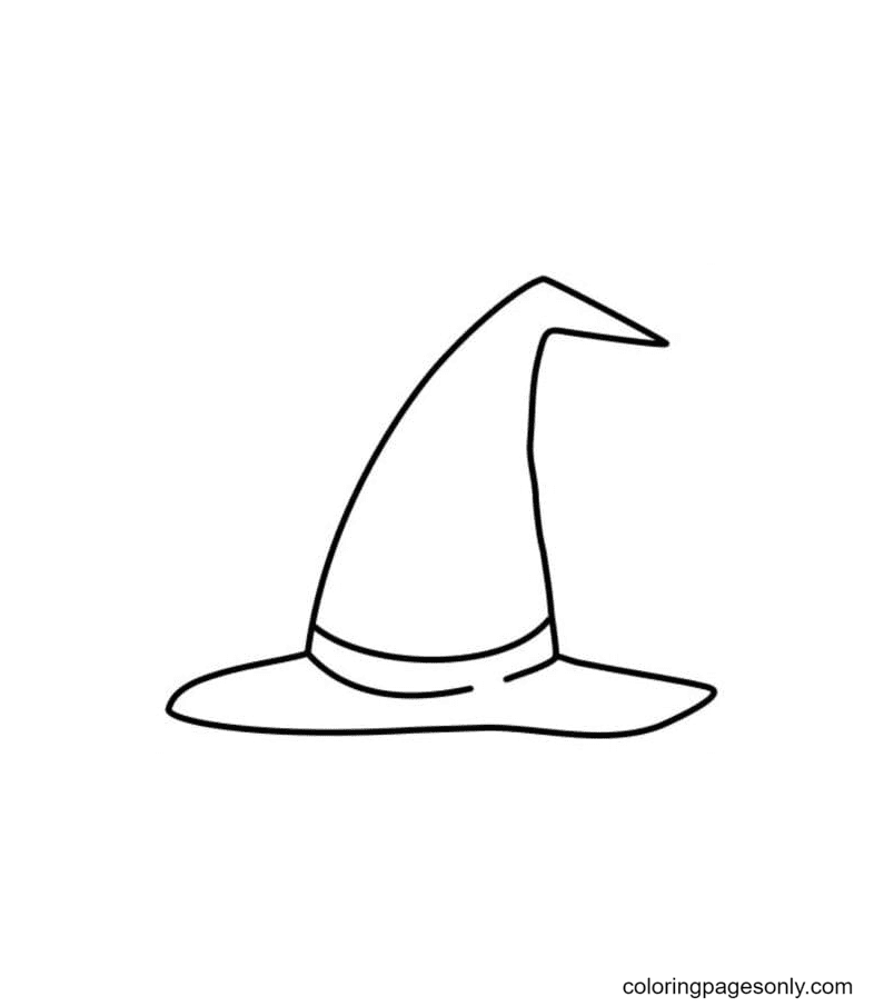witch outline printable