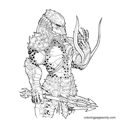 Predator Coloring Pages Printable for Free Download