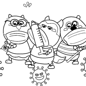 Wolfoo and Friends learn to Stay Healthy Coloring Pages - Free Printable  Coloring Pages