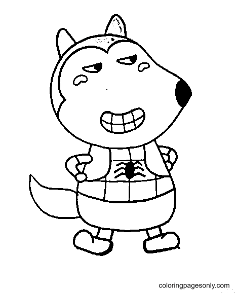 Wolfoo coloring pages  Coloring pages, Cartoon drawings, Peppa pig  coloring pages