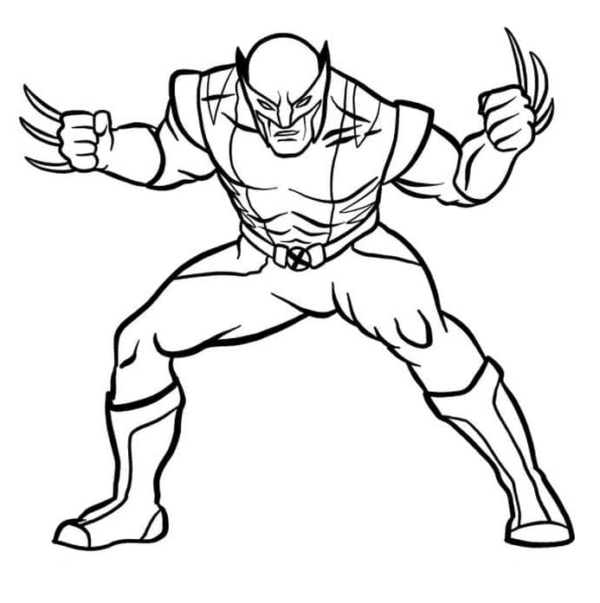 Wolverine Coloring Pages Printable for Free Download