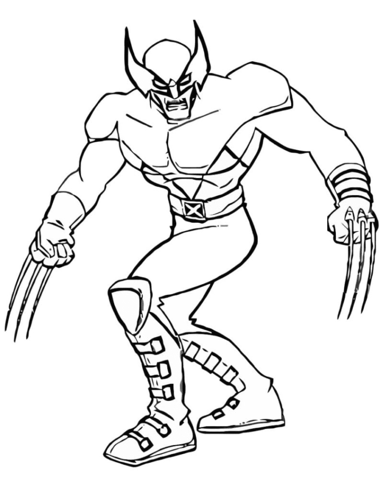 Wolverine Coloring Pages Printable For Free Download