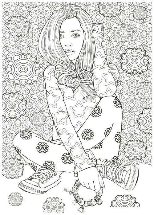 model coloring pages