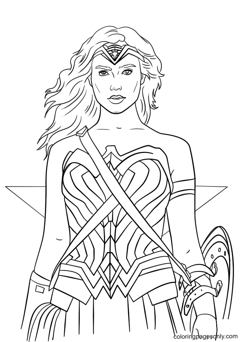 Wonder Woman Coloring Pages Printable for Free Download