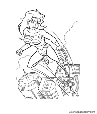 Wonder Woman Coloring Pages Printable for Free Download