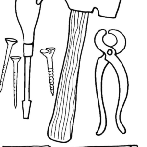 Construction Tools Coloring Pages 