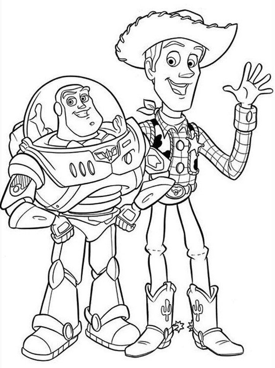 buzz toy story coloring pages