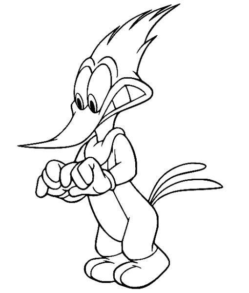Woody Woodpecker Coloring Pages Printable for Free Download