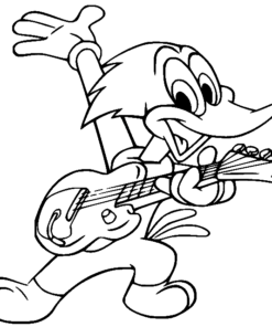 Woody Woodpecker Coloring Pages Printable for Free Download