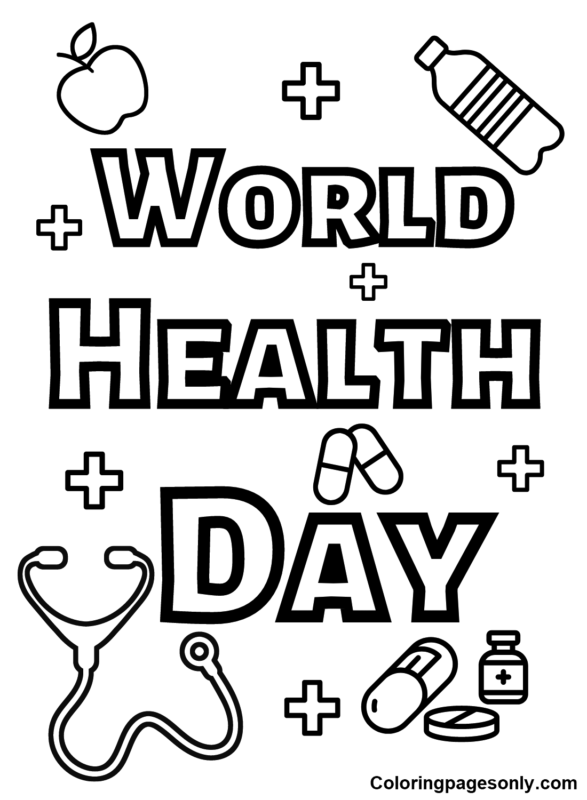 World Health Day Coloring Pages Printable for Free Download