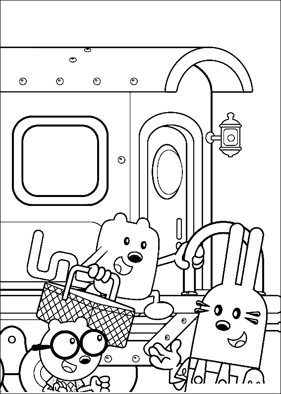 wow wow wubbzy coloring pages