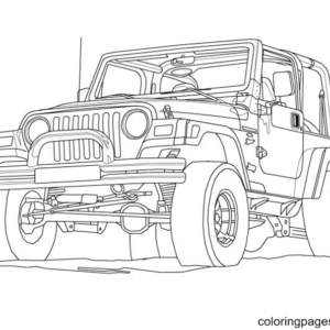 Jeep Coloring Pages Printable for Free Download