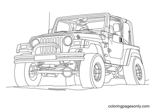 Jeep Coloring Pages Printable for Free Download