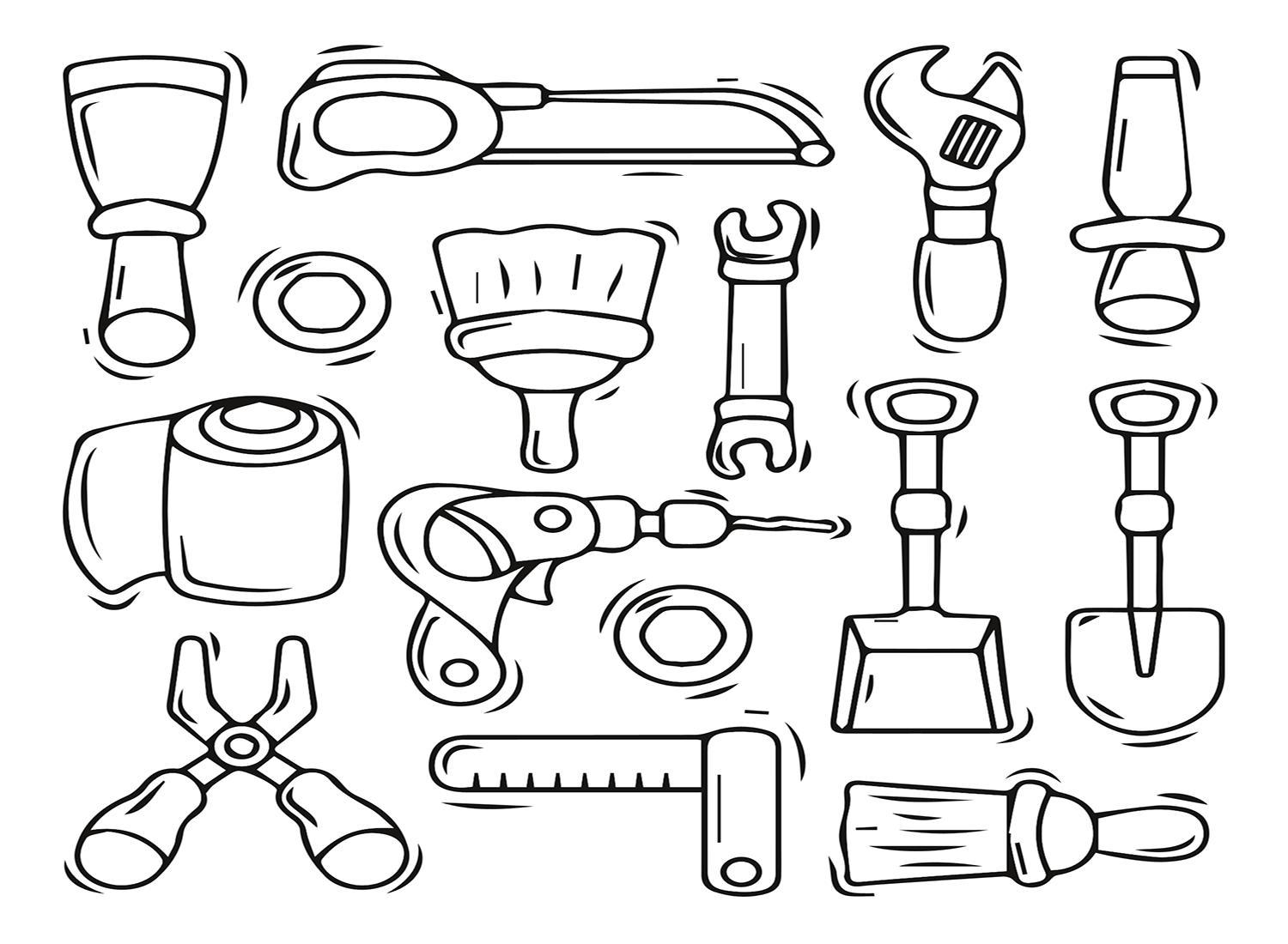 Wrench Coloring Pages Printable for Free Download