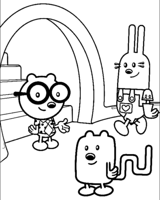 Wow Wow Wubbzy Coloring Pages Printable for Free Download