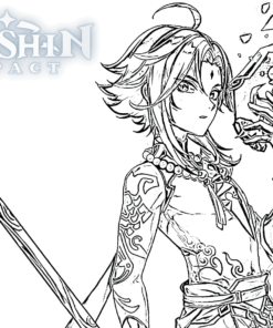 Genshin Impact Coloring Pages Printable for Free Download