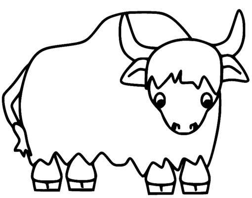 Yak Coloring Pages Printable for Free Download