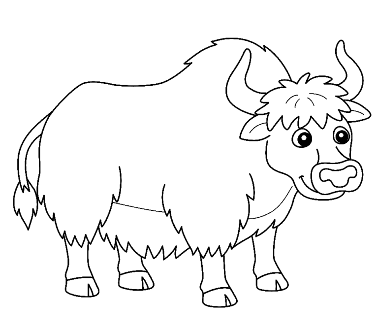 Yak Coloring Pages Printable for Free Download