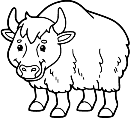 Yak Coloring Pages Printable for Free Download