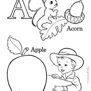 Alphabet Lore Coloring Book - 52 Uppercase and Lowercase Letters A