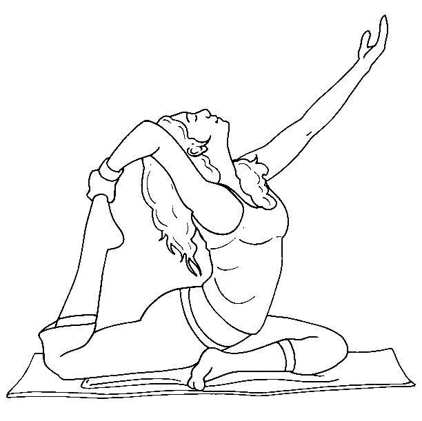 Yoga Coloring Pages Printable for Free Download