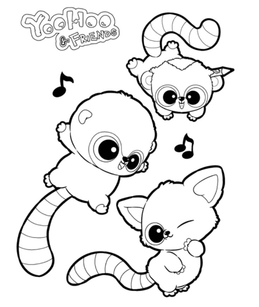 Yoohoo and Friends Coloring Pages Printable for Free Download