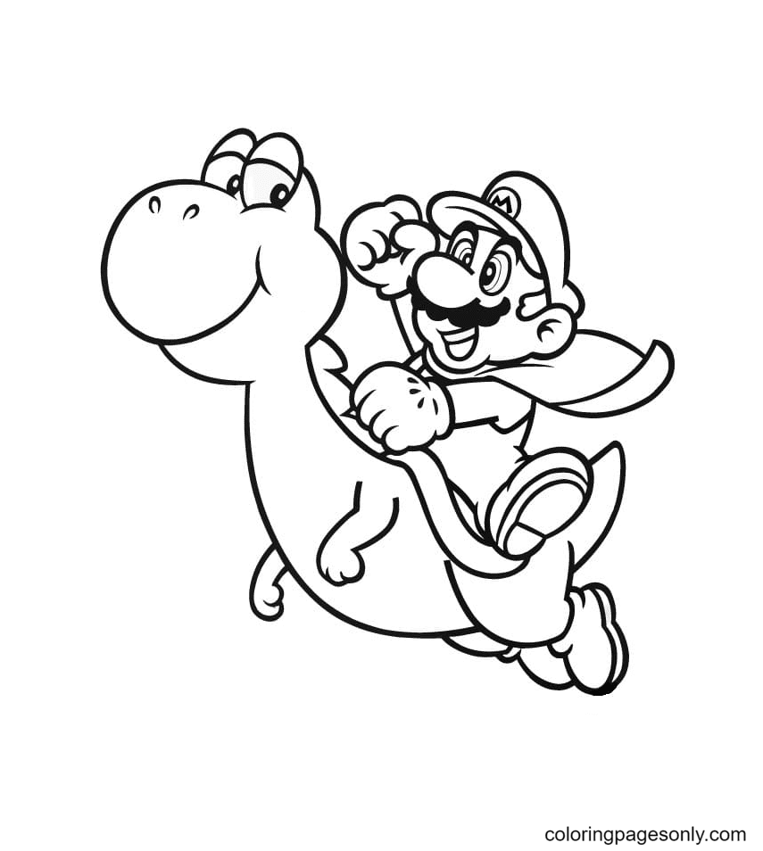 Printable jigsaw puzzles to cut out for kids Mario Bros 6 Coloring