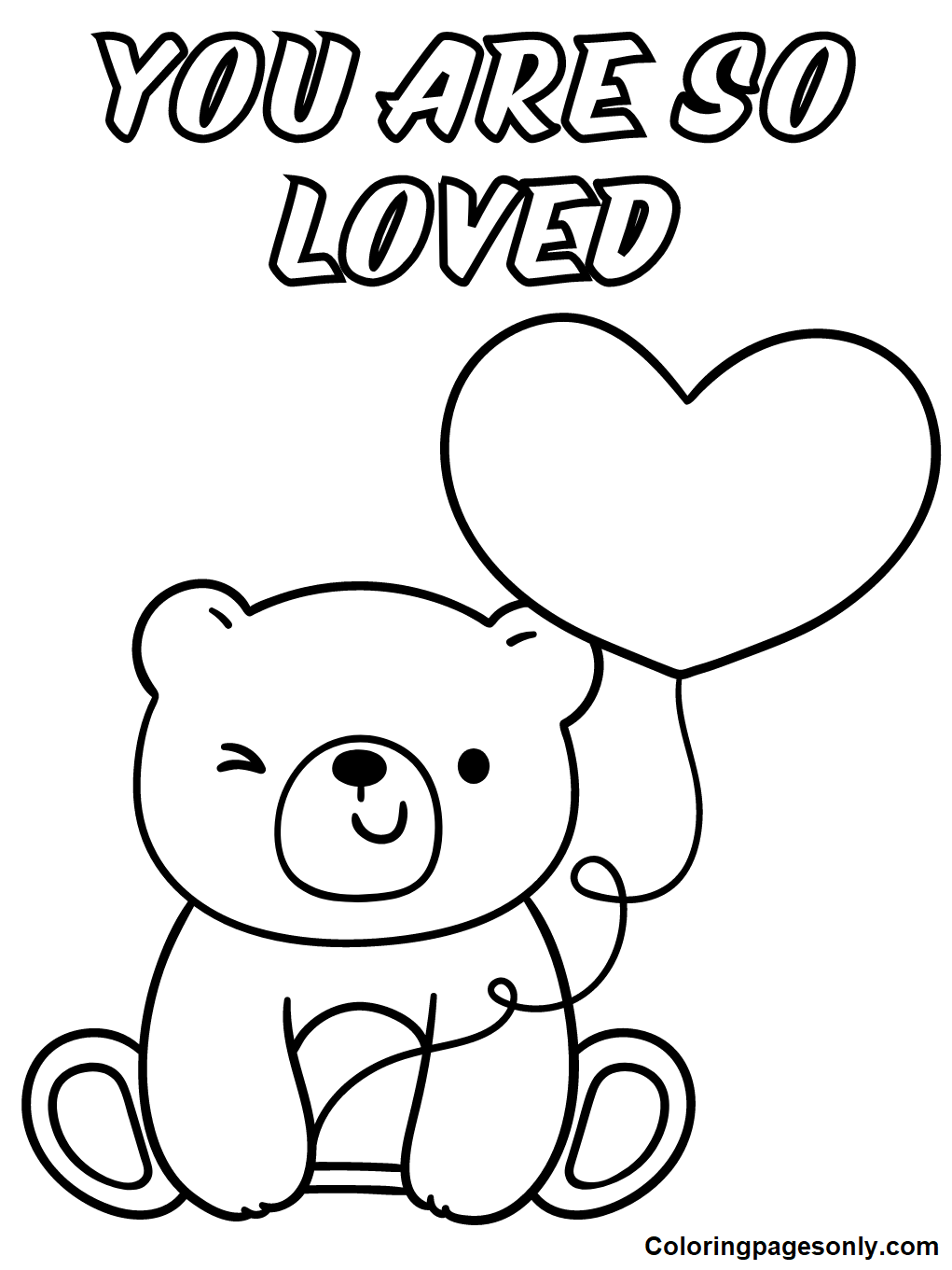 Valentines Day Cards Coloring Pages Printable for Free Download