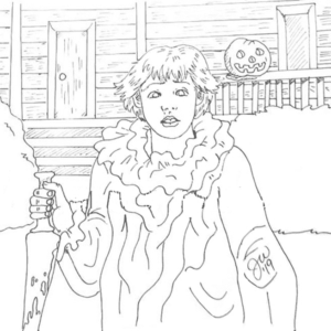 Horror michael myers - Dia das Bruxas - Coloring Pages for Adults