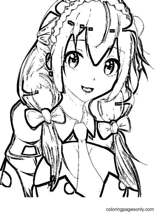 Konosuba Coloring Pages Printable for Free Download