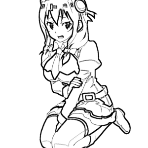 Konosuba Coloring Book: Kazuma Sato Adventure Anime Manga Coloring Book Get  Creative Be Inspired Have Fun And Chill Out With 8.5 X 11 20 Unique Pages   Black Line Art Relaxing Gift