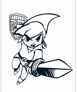 Zelda Coloring Pages Printable for Free Download