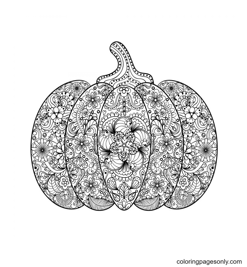Halloween Pumpkin Coloring Pages Printable for Free Download