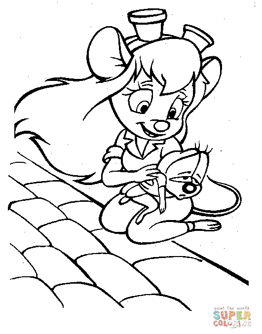 Chip and Dale Rescue Rangers Coloring Pages Printable for Free Download