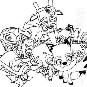 Zooba Coloring Pages Printable for Free Download