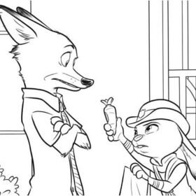 Zootopia Coloring Pages Printable for Free Download