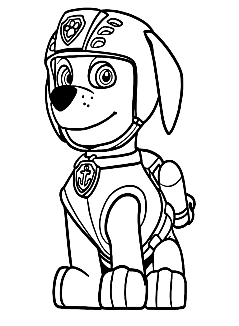 Zuma Paw Patrol Coloring Pages Printable for Free Download