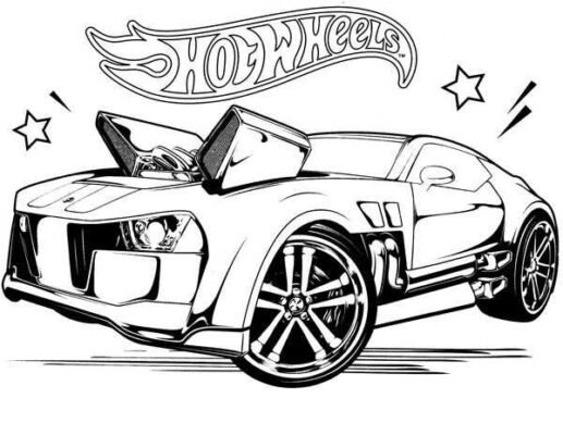 Hot Wheels Coloring Pages Printable for Free Download