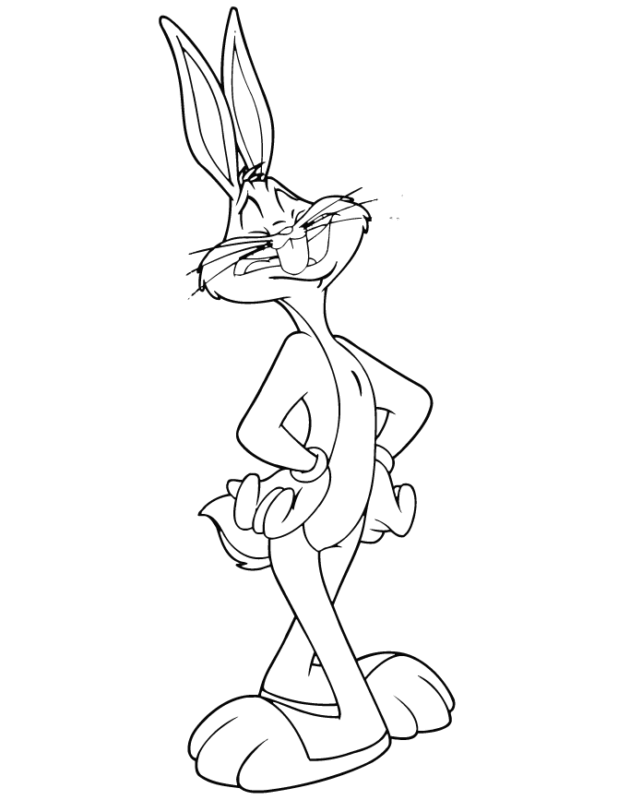 Bugs Bunny Coloring Pages Printable for Free Download