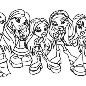 Y2K Dolls Coloring Book: Cute Dolls Coloring Pages Features Fashion,  Accessories Illustrations for Teens, Kids and Adults Relaxation and Stress