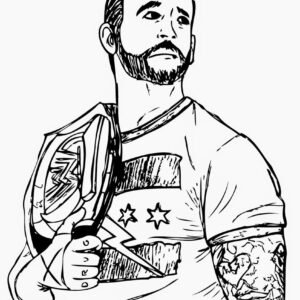 randy orton coloring pages